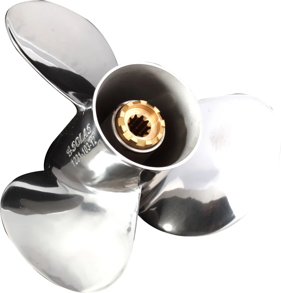SOLAS 1231-103-12 New Saturn Mercury Stainless Steel 9.9-25 HP 12 Propeller 3 SOLAS 1231-103-12 New Saturn Mercury Stainless Steel 9.9-25 HP 12 Propeller