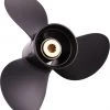 SOLAS 4111-093-12A Amita 3 Suzuki Aluminium 9.9-15 HP DF15A And DF20A 12 Propeller -Deals SOLAS Store 4111 093 12a 1