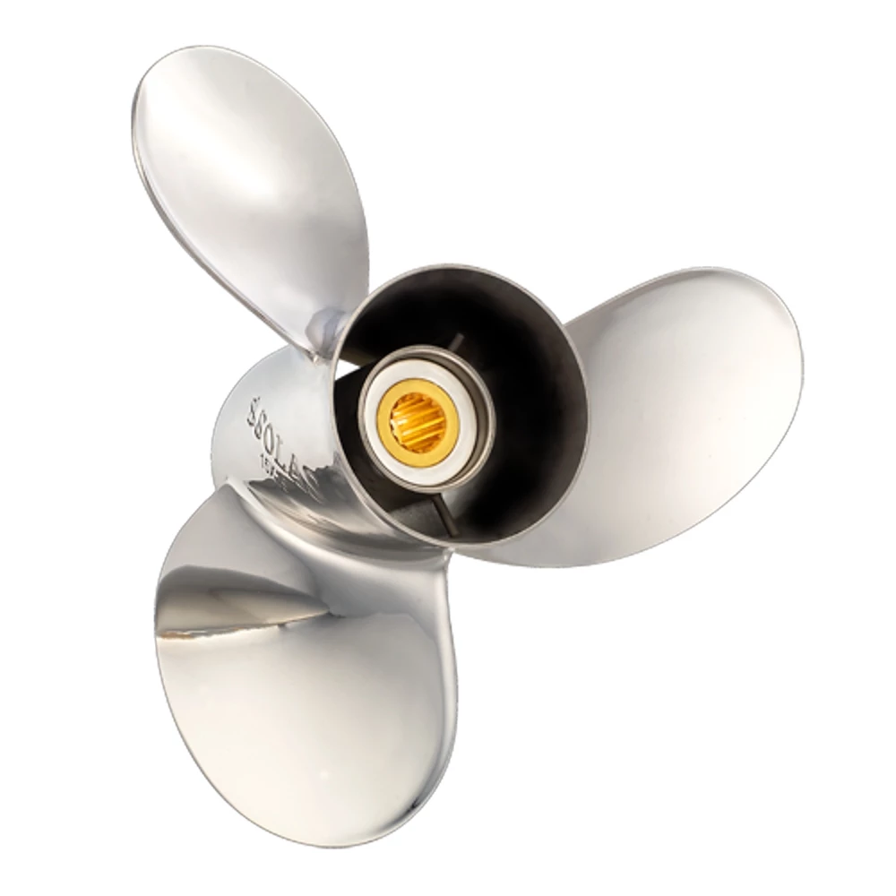 SOLAS 2441-138-13 Titan Johnson/Evinrude/BRP/Cobra Stainless Steel V4/Gearcase 13 Propeller 3 SOLAS 2441-138-13 Titan Johnson/Evinrude/BRP/Cobra Stainless Steel V4/Gearcase 13 Propeller